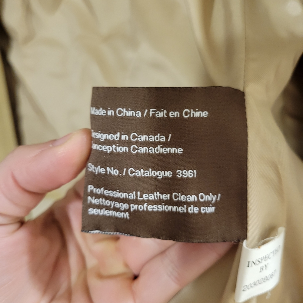 Danier Beige Leather Jacket - Picture 8 of 10